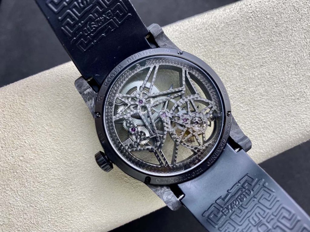 復刻 Roger Dubuis 羅傑杜彼 Excalibur 碳纖維材質陀飛輪手錶 DBEX057￥4580-復刻羅傑杜彼