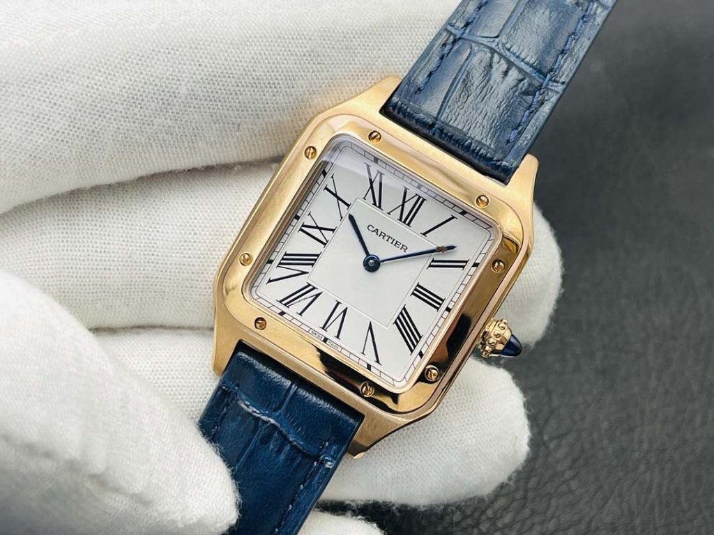 高仿 Cartier 卡地亞 Santos Dumont 繫列WSSA0022情侶手錶￥2980-復刻卡地亞