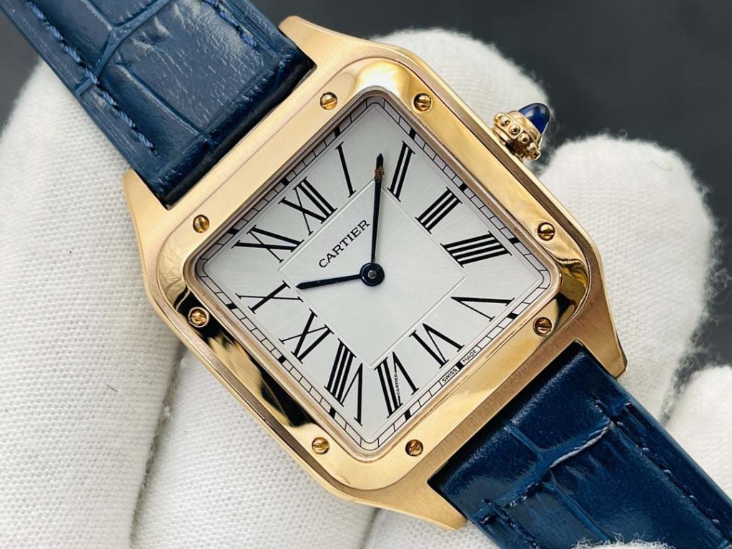 高仿 Cartier 卡地亞 Santos Dumont 繫列WSSA0022情侶手錶￥2980-復刻卡地亞
